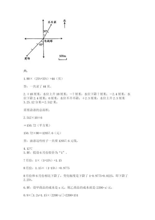 苏教版数学六年级下册试题期末模拟检测卷必考.docx