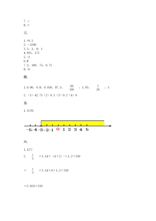 六年级毕业班数学期末考试试卷及一套完整答案.docx