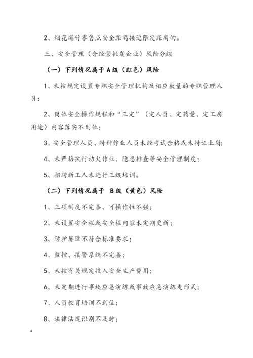 烟花爆竹企业安全风险辩识分级管控标准.docx