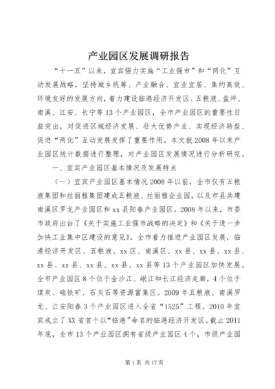 产业园区发展调研报告.docx