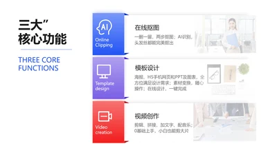简约通用APP产品介绍3项PT图文页