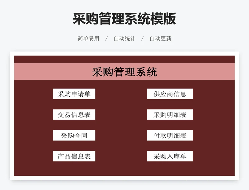 采购管理系统模版