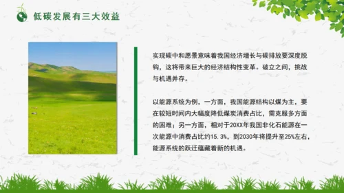碳达峰碳中和绿色环保科普通用PPT模板