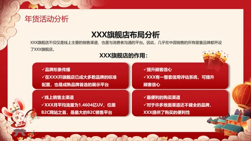 兔年春节庙会新春年货节购物活动通用PPT模板