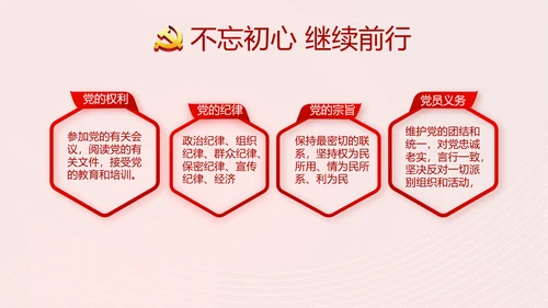 简约红色党支部党建述职报告动态PPT