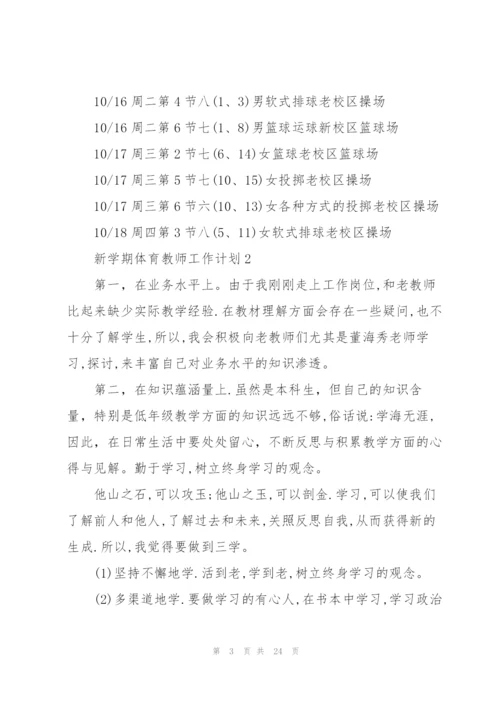 新学期体育教师工作计划10篇.docx
