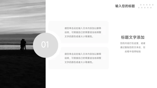 黑白线条简约行业品牌加盟PPT模板