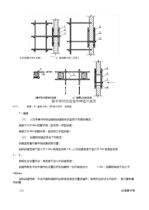 外墙落地脚手架专项施工方案1