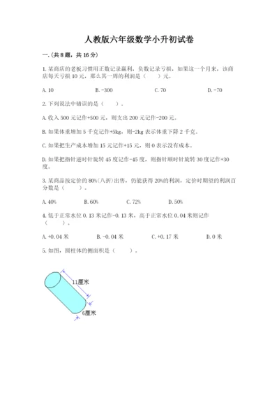 人教版六年级数学小升初试卷【能力提升】.docx