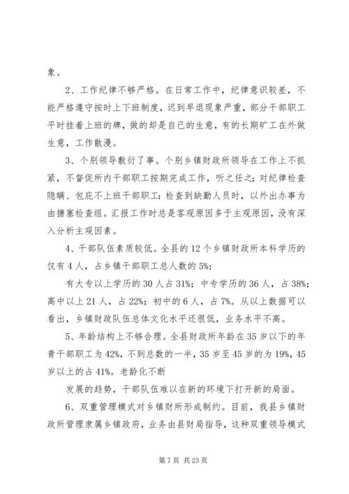 乡镇财政队伍建设情况调研报告.docx