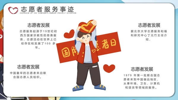 爱心志愿者服务关爱老人PPT模板