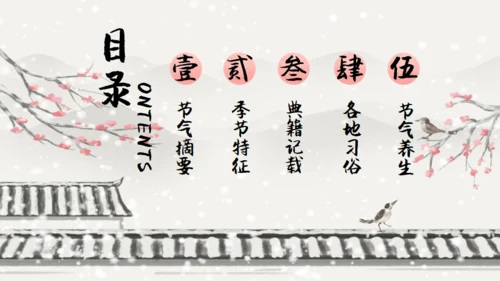 小寒冬天通用PPT模板
