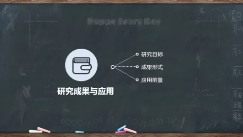 黑板风严谨实用毕业答辩通用PPT模板