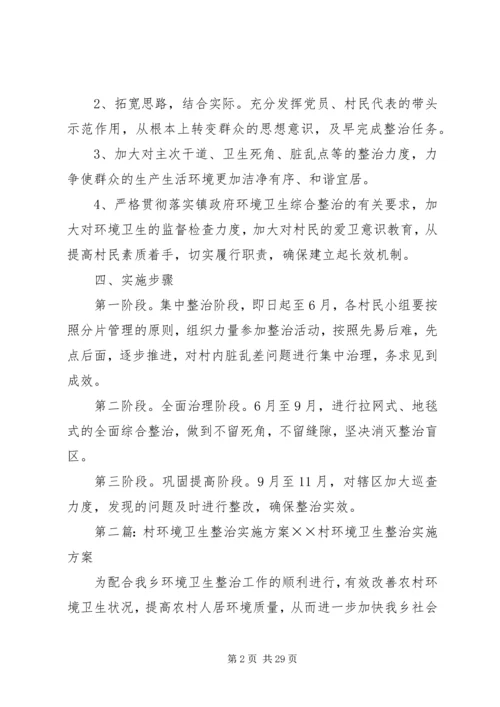 金马村环境卫生综合整治实施方案.docx