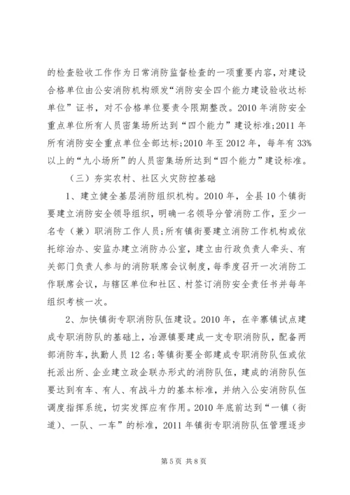 社会消防工程安排意见.docx