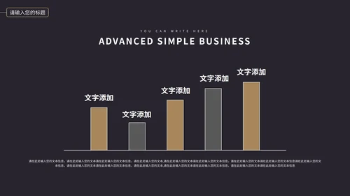 暗黑大气商务商业计划总结PPT模板