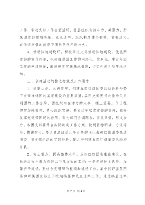 大学创建“五四红旗”团委活动方案.docx