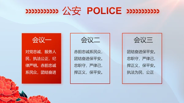 公安喜迎二十大忠诚保平安演讲PPT