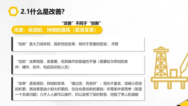 黄黑插画风现场管理PPT模板