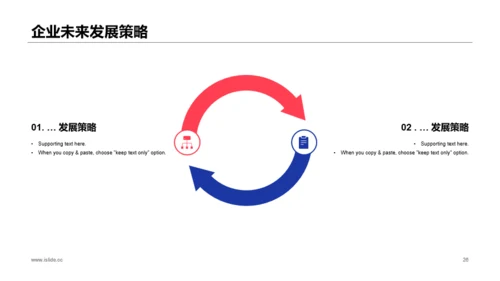 蓝色商务公司年度预算及经营分析工作总结PPT模板