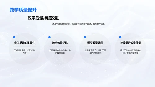 教学反馈季度总结PPT模板