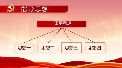 红色大气党建党支部年终工作总结PPT