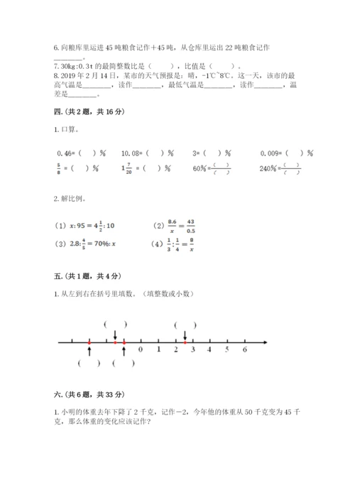 小学数学六年级下册竞赛试题1套.docx