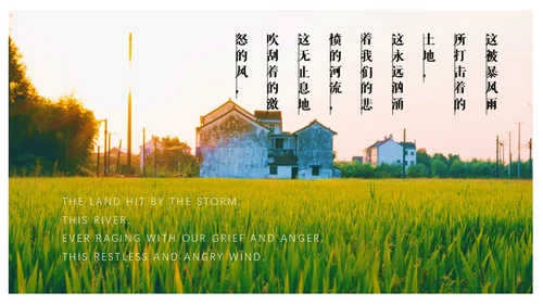 艾青文学我爱这土地通用PPT课件