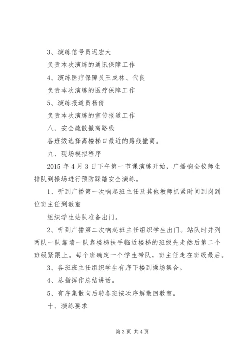 防踩踏安全演练应急预案 (5).docx