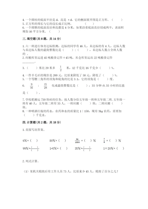 开平市六年级下册数学期末测试卷标准卷.docx