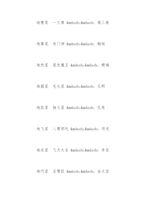 水浒传108人物绰号.docx