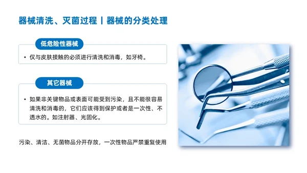 蓝色商务简约口腔科院感预防控制说课培训PPT模板院感知识培训