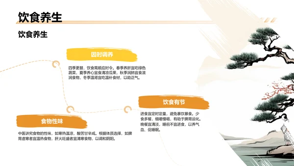 中医药养生保健知识讲解PPT模板