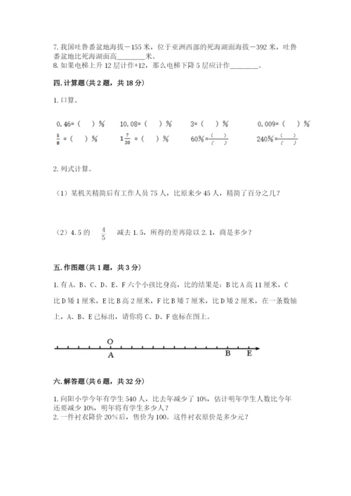 人教版六年级下册数学期末测试卷精品【黄金题型】.docx