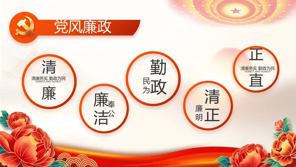 红色党建党支部年终工作总结PPT党课