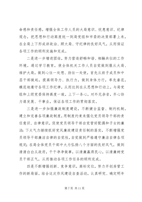 房管局党风廉政建设责任制落实情况的自查报告 (2).docx