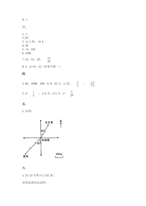 青岛版六年级数学下学期期末测试题及答案（必刷）.docx