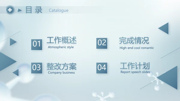 蓝色生物医药行业分析报告动态PPT