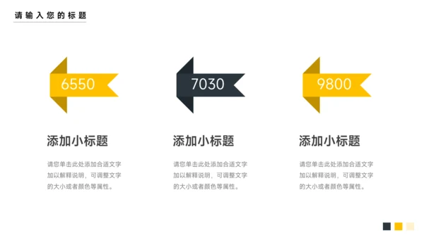 黄色极简风实用简约论文答辩PPT模板