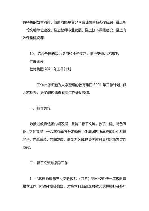 教育集团工作计划.docx