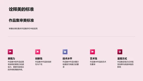 美术作品集策略教学PPT模板