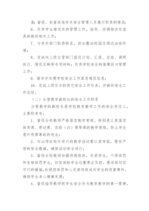 学校安全工作岗位职责.docx