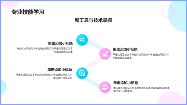 蓝色插画风实习期转正述职报告PPT模板