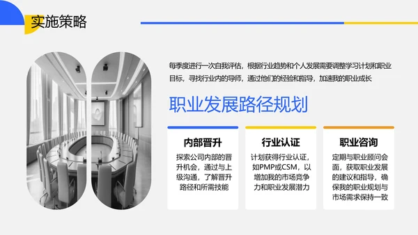 蓝色简约风职业生涯规划PPT