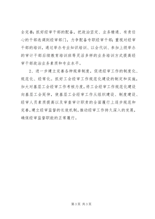 县总工会经审工作情况调研报告范文.docx