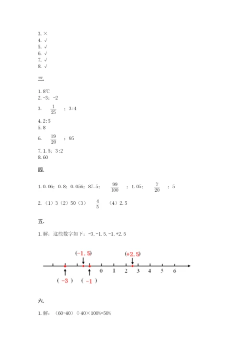 小学六年级数学毕业试题（夺冠系列）.docx