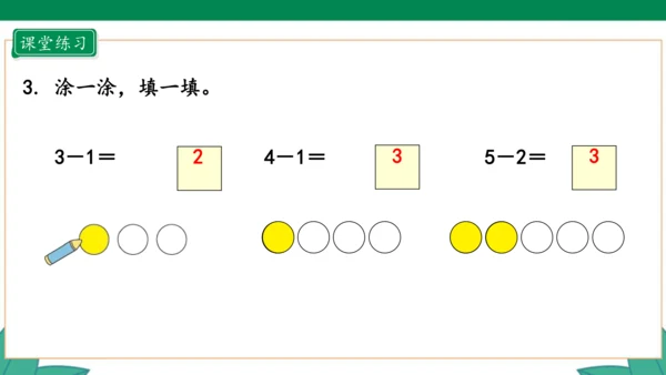 人教版1年级上册 3.6 减法 教学课件（共33张PPT）