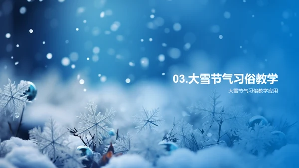 大雪节气教育新探