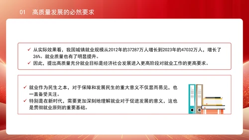 人社厅学习二十届三中全会精神促进高质量充分就业专题党课PPT