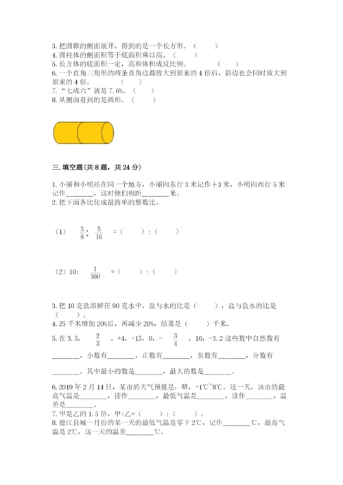 小升初六年级期末测试卷附答案（培优b卷）.docx